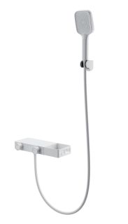 Смеситель для ванны с душем Wonzon & Woghand Shelf WW-B2551-MW с термостатом белый матовый